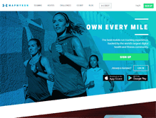 Tablet Screenshot of mapmyrun.com